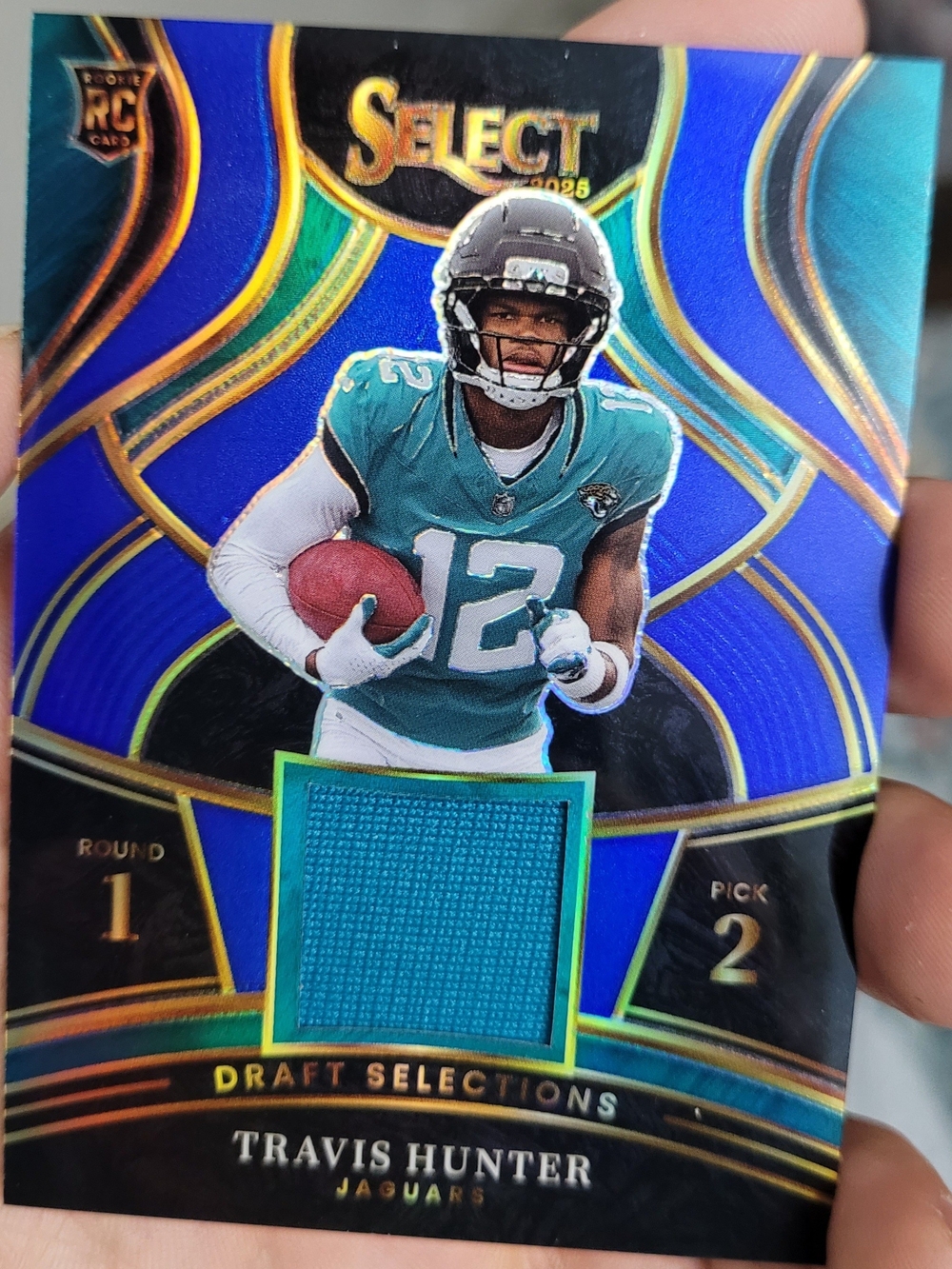 Select 2020 Travis Hunter Draft Selections Jersey Card - Teal/Black